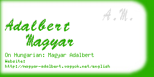 adalbert magyar business card